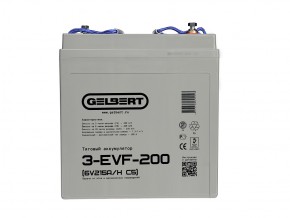 Тяговый аккумулятор Gelbert 3-EVF-200 (6V215A/H C5) в Екатеринбурге - avtopogruzchiki.com