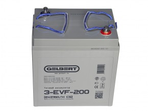 Тяговый аккумулятор Gelbert 3-EVF-200 (6V215A/H C5) в Екатеринбурге - avtopogruzchiki.com