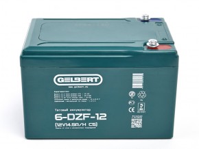 Тяговый аккумулятор Gelbert 6-DZF-12 (12V14.5A/H C5) в Екатеринбурге - avtopogruzchiki.com