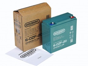 Тяговый аккумулятор Gelbert 6-DZF-20 (12V22.5A/H C5) в Екатеринбурге - avtopogruzchiki.com