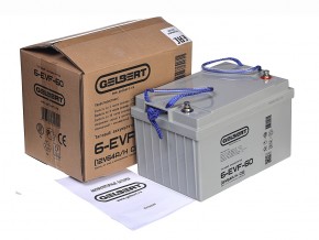 Тяговый аккумулятор Gelbert 6-EVF-60 (12V64A/H C5) в Екатеринбурге - avtopogruzchiki.com