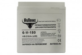 Тяговый аккумулятор RuTrike 3-EVF-180 (6V180A/H C3) в Екатеринбурге - avtopogruzchiki.com