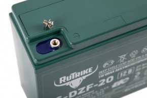 Тяговый аккумулятор RuTrike 6-DZF-20 (12V20A/H C2) в Екатеринбурге - avtopogruzchiki.com