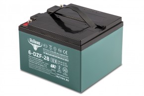 Тяговый аккумулятор RuTrike 6-DZF-28 (12V28A/H C3) в Екатеринбурге - avtopogruzchiki.com