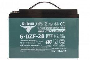 Тяговый аккумулятор RuTrike 6-DZF-28 (12V28A/H C3) в Екатеринбурге - avtopogruzchiki.com