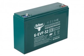 Тяговый аккумулятор RuTrike 6-EVF-32 (12V32A/H C3) - фотография Тяговый аккумулятор RuTrike 6-EVF-32 (12V32A/H C3) в Екатеринбурге - avtopogruzchiki.com