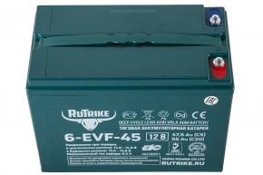 Тяговый аккумулятор RuTrike 6-EVF-45 (12V45A/H C3) в Екатеринбурге - avtopogruzchiki.com