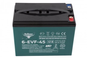 Тяговый аккумулятор RuTrike 6-EVF-45 (12V45A/H C3) в Екатеринбурге - avtopogruzchiki.com