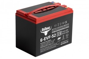 Тяговый аккумулятор RuTrike 6-EVF-52 (12V52A/H C3) в Екатеринбурге - avtopogruzchiki.com
