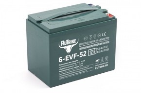 Тяговый аккумулятор RuTrike 6-EVF-52 (12V52A/H C3) в Екатеринбурге - avtopogruzchiki.com