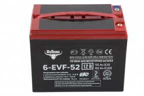 Тяговый аккумулятор RuTrike 6-EVF-52 (12V52A/H C3) в Екатеринбурге - avtopogruzchiki.com