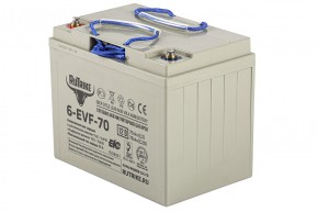 Тяговый аккумулятор RuTrike 6-EVF-70 (12V70A/H C3) в Екатеринбурге - avtopogruzchiki.com