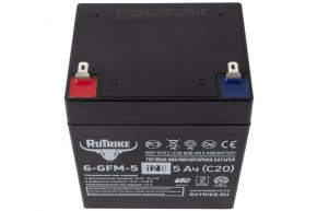Тяговый аккумулятор RuTrike 6-GFM-5 (12V5A/H C20) в Екатеринбурге - avtopogruzchiki.com