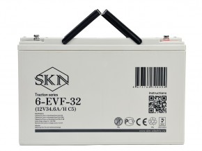 Тяговый аккумулятор SKN 6-EVF-32 (12V34.6A/H C5) в Екатеринбурге - avtopogruzchiki.com