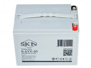 Тяговый аккумулятор SKN 6-EVF-55 (12V58.5A/H C5) в Екатеринбурге - avtopogruzchiki.com