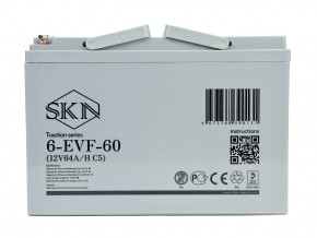 Тяговый аккумулятор SKN 6-EVF-60 (12V64A/H C5) в Екатеринбурге - avtopogruzchiki.com