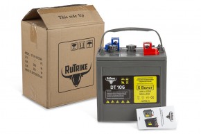 Тяговый WET аккумулятор Rutrike DT106 (T-105) 6V185A/H C5 в Екатеринбурге - avtopogruzchiki.com