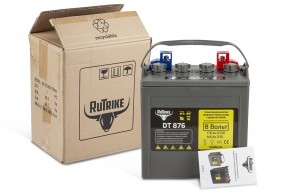 Тяговый WET аккумулятор Rutrike DT876 (T-875) 8V145A/H C5 в Екатеринбурге - avtopogruzchiki.com