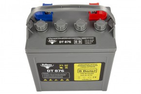 Тяговый WET аккумулятор Rutrike DT876 (T-875) 8V145A/H C5 в Екатеринбурге - avtopogruzchiki.com