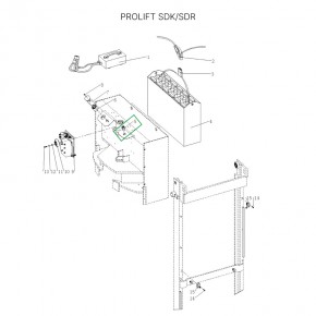 Замок включения питания для штабелеров SDR 1536/1545S/1645/1656/2036/2045, SDK, для тележек SK20 в Екатеринбурге - avtopogruzchiki.com