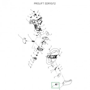 Замок включения питания для штабелеров SDR1030/1235, SDR1545S, для тележек SD15 в Екатеринбурге - avtopogruzchiki.com