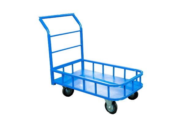 Тележка платформенная TOR ТП-МБ (600х1000) с бортами (колеса 160 мм) фотография Тележка платформенная TOR ТП-МБ (600х1000) с бортами (колеса 160 мм) - фото