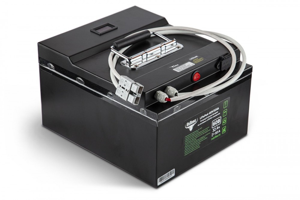 Тяговый аккумулятор Rutrike LiFePO4 60V32Ah (50A) фотография Тяговый аккумулятор Rutrike LiFePO4 60V32Ah (50A) - фото