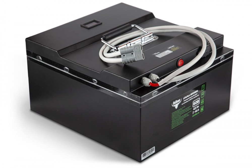 Тяговый аккумулятор Rutrike LiFePO4 60V48Ah (60A) фотография Тяговый аккумулятор Rutrike LiFePO4 60V48Ah (60A) - фото