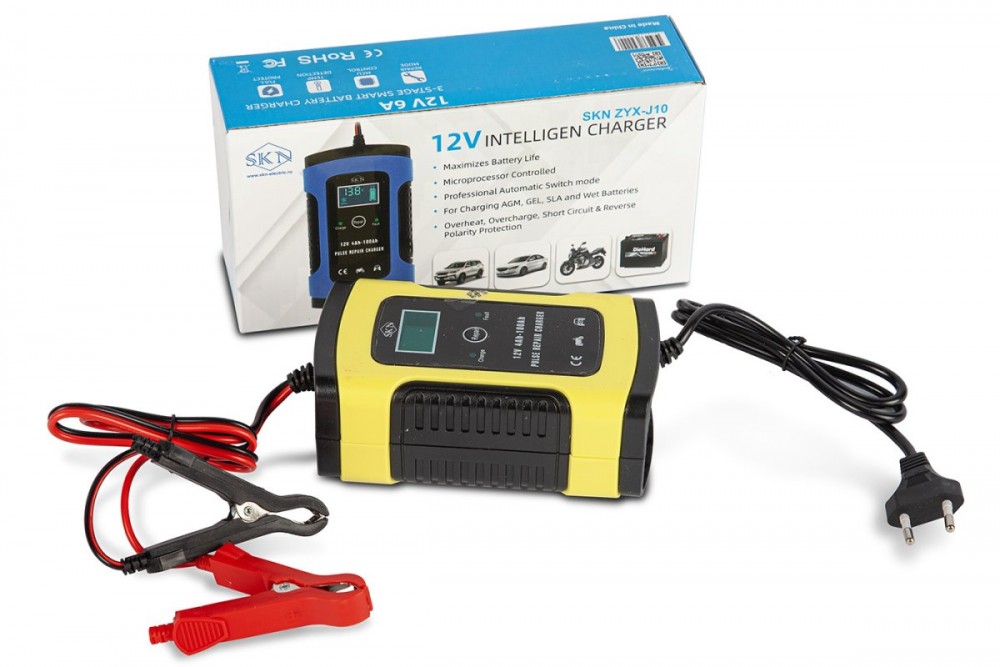 Зарядное устройство для свинцовых тяговых аккумуляторов SKN ZYX-J10 12V 6A (4Ah-100Ah) фотография Зарядное устройство для свинцовых тяговых аккумуляторов SKN ZYX-J10 12V 6A (4Ah-100Ah) - фото